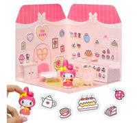 Comansi Playset My Melody Tea Room - más de 40 pegatinas reutilizables y figura 6 cm