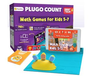 PlayShifu - Juegos de matemáticas para niños - Plugo Count | Juguete educativo con tecnología STEM con números y operadores | Divertido kit de matemáticas para niños y niñas de 4 a 10 años | Regalo de