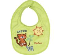 Playshoes 507139-617 - Babero con cierre de velcro, diseño de tigre, 20 x 21 cm, color verde