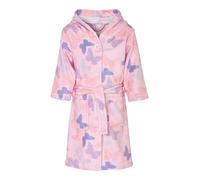 Playshoes Bademantel, Vellón-Bademantel Niñas, Rosa Schmetterlinge, 158-164
