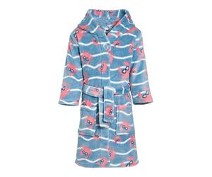 PLAYSHOES Albornoz 'Krebs' azul / salmón / blanco 86-92 azul / salmón / blanco