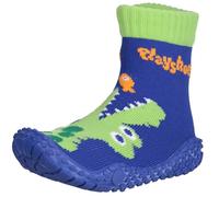 Playshoes Aquasocke Krokodil, Zapatos de playa y piscina, Unisex niños, Azul (Marine), 30/31 EU