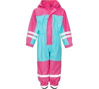 Playshoes Baby-Unisex Overall Basic mit Fleecefutter Regenjacke, Türkis (Türkis 15), 74