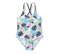 Playshoes Badeanzug, Traje de baño de una Sola Pieza Niñas, Petrol Blumen,