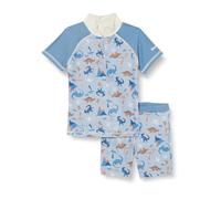 Playshoes Bañador con Camiseta de natación Juego de Camisa para Nadar, Dino Allover, 122-128 cm Unisex niños