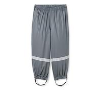 Playshoes Barro, Peto, Forro Lluvia Impermeables y Resistentes al Viento, Pantalones Gris Oscuro, 128 Unisex niños