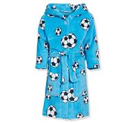 Playshoes Bata con Capucha de Manga Larga para Niños, Futbol, Azul (Blue), 98-104 cm