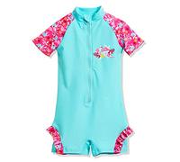 Playshoes Bebé-Niñas UV-Schutz Einteiler Flamingo bañadores Not Applicable, Turquesa (Türkis 15), 74 (Talla del Fabricante: 74/80)