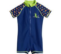 Playshoes Bebé-Niños UV-Schutz Einteiler Krokodil Bañador Not Applicable, Azul (Marine 11), 86 (Talla del Fabricante: 86/92)