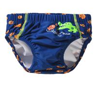 PLAYSHOES Bermudas 'Krokodil' azul oscuro / manzana / naranja / blanco 86-92 azul oscuro / manzana / naranja / blanco