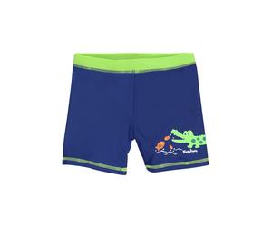 PLAYSHOES Bermudas 'Krokodil' azul real / verde neón / naranja pastel 74-80 azul real / verde neón / naranja pastel