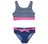 Playshoes Bikini de Dos Piezas para niña, Rayas Azul Marino, 158/164 cm