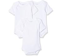 Playshoes Body 1/4-arm 3er Pack Uni, Body Unisex niños, Blanco (Weiß 1), 74-80