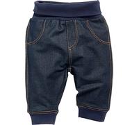 Schnizler Baby Sweat-Hose Jeans-Optik Pantalones de Deporte, Blue 7, 92 cm Unisex niños