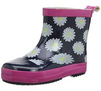Playshoes Bota de Agua Margarita, Botas de Goma de Caucho Natural, Unisex niños, Azul/Rosa (Marine/Pink), 19 EU