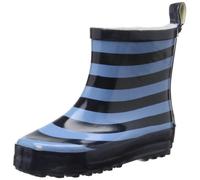 Playshoes Bota de Agua Raya, Botas de Goma de Caucho Natural, Unisex niños, Azul (Marine/Light Blue), 18 EU