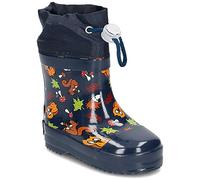 Playshoes Botas de Goma Forradas Con Medio Eje Unisex niños, Animales Del Bosque Marino, 18 EU