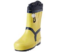 Playshoes Botas de Goma Forradas Unisex niños, Amarillo Negro, 23 EU
