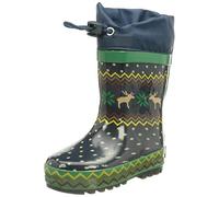 Playshoes Botas de Goma Forradas Unisex niños, Azul Marino Noruego, 30 EU