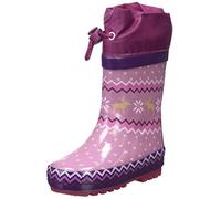 Playshoes Botas de Goma Forradas Unisex niños, Morado Noruego, 25 EU
