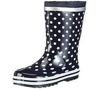 PLAYSHOES Botas de lluvia azul noche / blanco, Talla 26,5