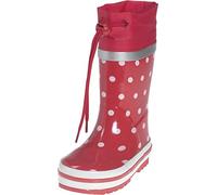 Playshoes Botas de Goma Unisex niños, Rojo Blanco Red 8 White, 20/21 EU