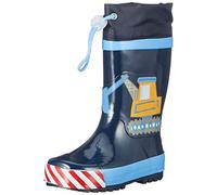 Playshoes Botas de Goma Unisex niños, Sitio de Construcción, 30/31 EU