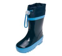 Playshoes Botas de Goma Forradas, Botas de lluvia Unisex niños, Azul Oscuro, 30/31 EU