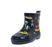 Playshoes Botas de Goma de Medio Eje, Botas De lluvia Unisex niños, Isla Pirata, 18 EU