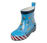 PLAYSHOES Botas de lluvia 'Baustelle' navy / azul claro / rojo / blanco 26 navy / azul claro / rojo / blanco