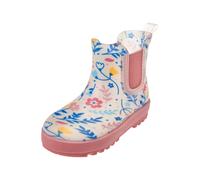 Playshoes Gummistiefel - Botas de goma unisex para niños, crudo floral, 21 EU