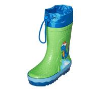 PLAYSHOES Botas de lluvia 'Dino' azul / lima / naranja 26 azul / lima / naranja