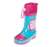 PLAYSHOES Botas de lluvia 'Eule' azul / rosa claro / rosa oscuro 32,5 azul / rosa claro / rosa oscuro