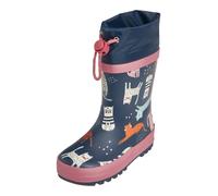 PLAYSHOES Botas de lluvia 'Katzen' marino / naranja / eosin / offwhite 23 EUR