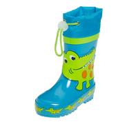 PLAYSHOES Botas de lluvia 'Krokodil' azul / verde claro / naranja oscuro 28,5 EUR