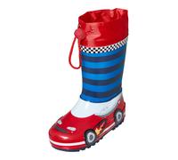 PLAYSHOES Botas de lluvia 'Rennwagen' azul / rojo / blanco 29 azul / rojo / blanco