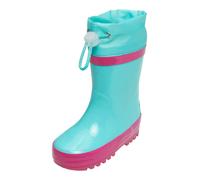 PLAYSHOES Botas de lluvia turquesa / rosa oscuro, Talla 22,5