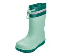 Playshoes Gummistiefel, Botas de Lluvia Unisex niños, Grün Stulpe, 22 EU
