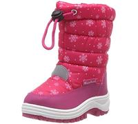 Playshoes Botines de Invierno, Raquetas De Nieve Unisex niños, Rosa Copos de Nieve, 26/27 EU
