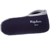 Playshoes Calcetines Para Botas, Calcetines De Bota De Goma Unisex niños, Azul Marino Gris, 18/19 EU