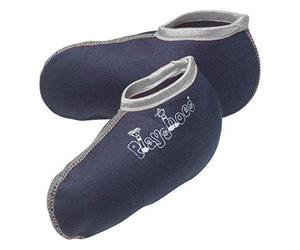Playshoes Calcetines Para Botas, Calcetines De Bota De Goma Unisex niños, Azul Marino Gris, 18/19 EU