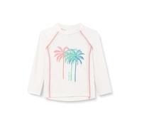 Playshoes Camisa de protección de Sarpullido, Ecru Lang Palmen, 86/92 para Niñas