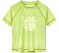 Playshoes Camiseta de baño Unisex para niños, antisarpullido, Color Verde Ondulado, 86-92