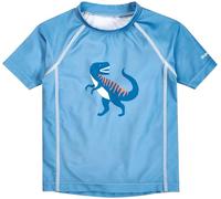 Playshoes Camiseta de baño Unisex para niños, Camisa antisarpullido, Dinosaurio Azul, 74/80 cm
