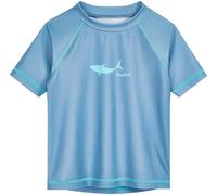 Playshoes Camiseta de baño Unisex para niños, Camisa antisarpullido, tiburón Azul, 122-128