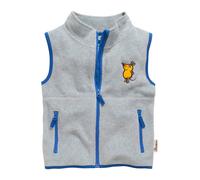 Playshoes Fleece Vest The Mouse Chaleco, Grey, 104 Unisex niños