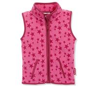 Playshoes Niñas Fleeceweste Allover Sterne, Oeko-Tex Standard 100 Chaleco Not Applicable, Rosa (Pink 18), 116