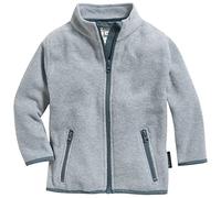 Playshoes Chaqueta de forro polar para niña, Gris (Grau/Melange 37), 128