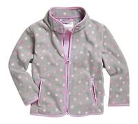 Playshoes Chaqueta de forro polar unisex para niños, lunares grises, 74