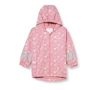 Playshoes Chubasquero unisex para niños, forro polar, color rosa, 86, Rosa Allover, 86 cm